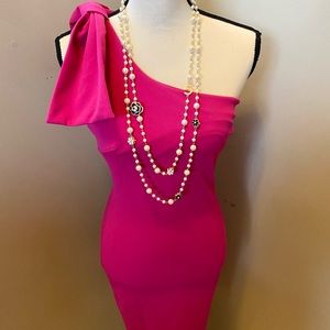 Fashion Nova Pink Body Con Dress Size M
